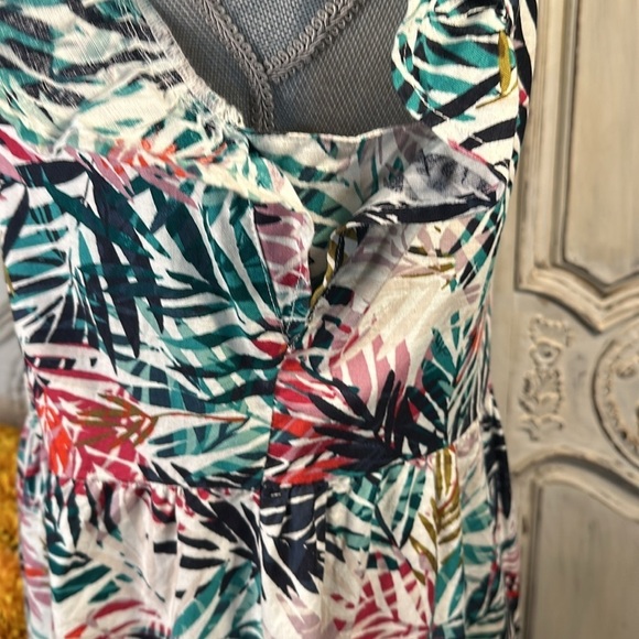 Beachlunchlounge Cotton Linen Blend Tropical Vacation Beach Party Dress Size SP - Picture 5 of 11